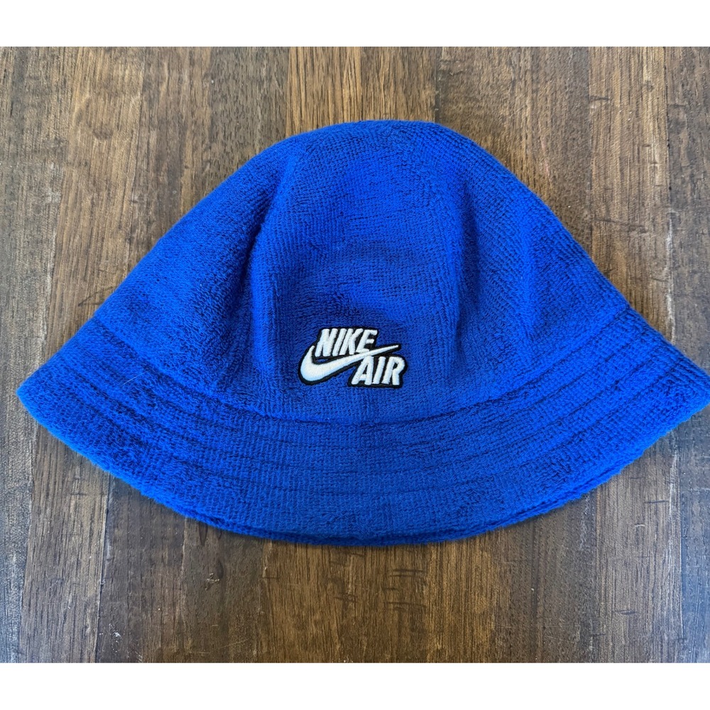 Nike LeBron James Royal‎ Blue Terry Cloth Bucket Hat Embroidered Logo One Size - Picture 6 of 6